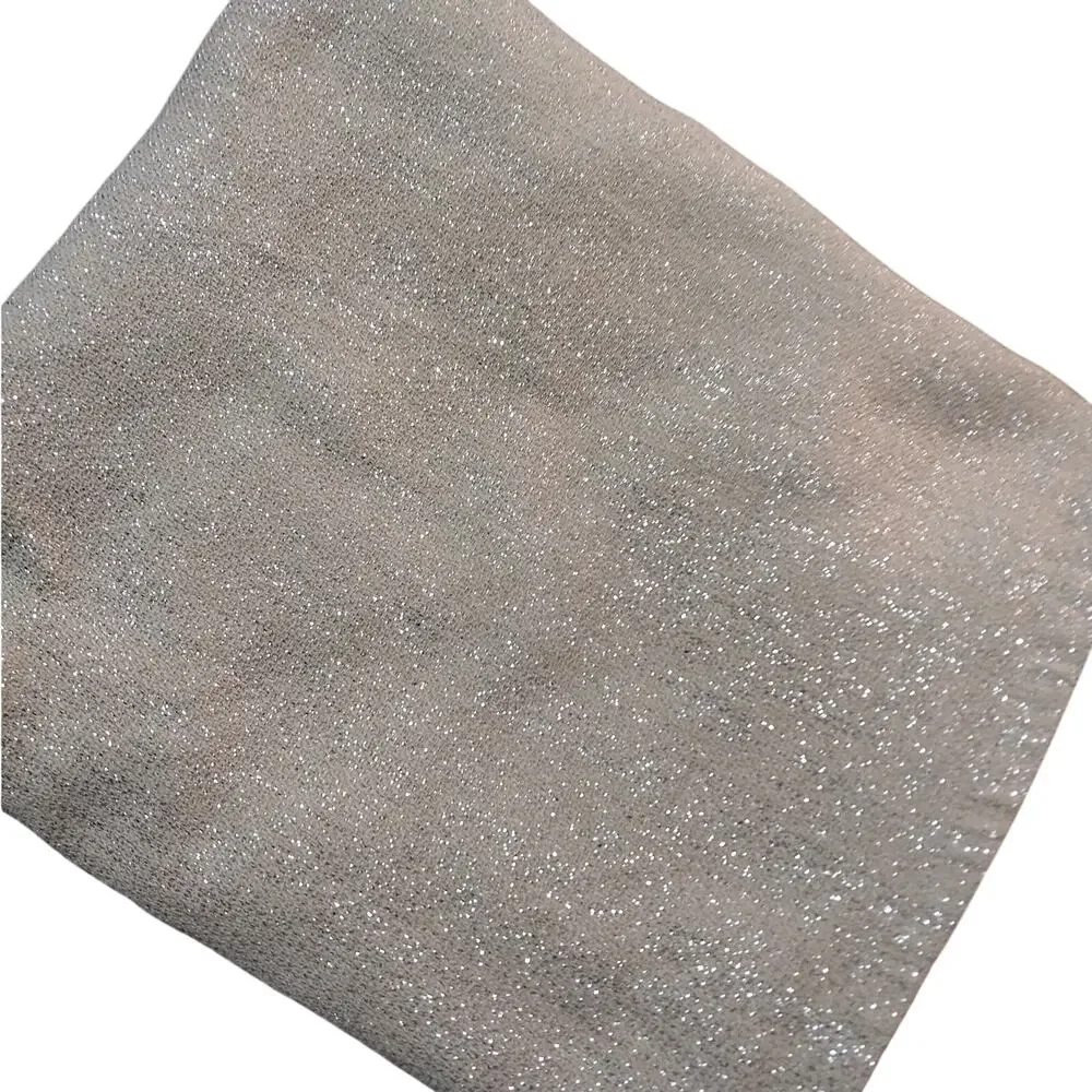 GLITTERING GOLD COTTON AMD SILVER METALLIC RECTANGULAR TABLECLOTH! 96